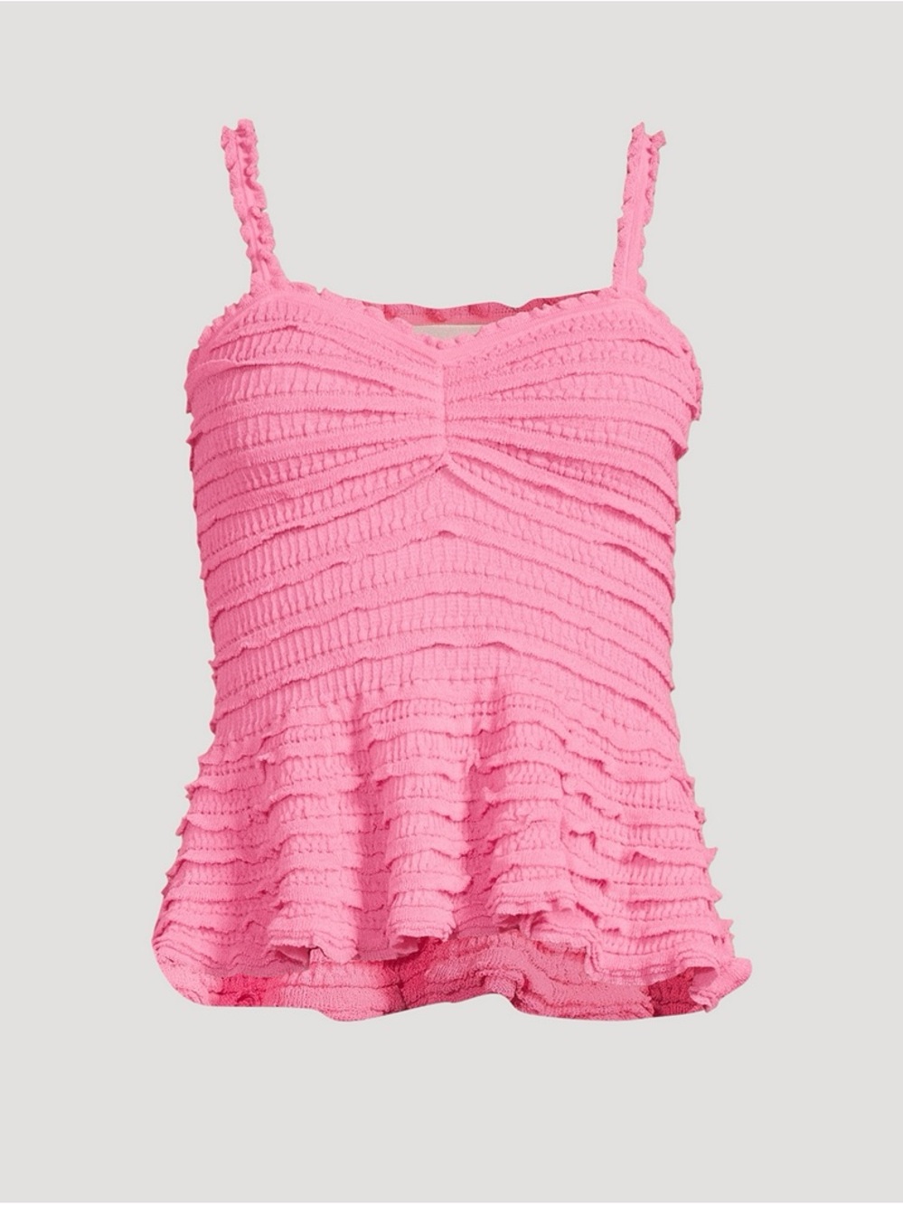 LoveShackFancy Azami Ruffled Peplum Top